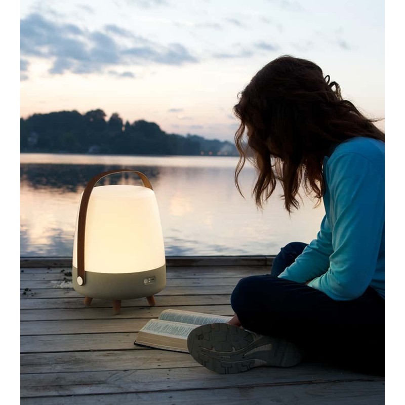LIGHT-UP PLAY : lampe enceinte nomade finition bois - KOODUU