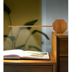Octogon One plus : Lampe et réveil design en bois – GINGKO