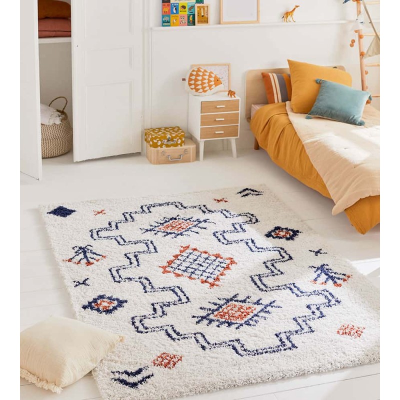 tipi triangle bleu rouge tapis ambiance nazar rugs 01 