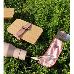 lunchbox et couverts ecoresponsable rose ambiance 06 