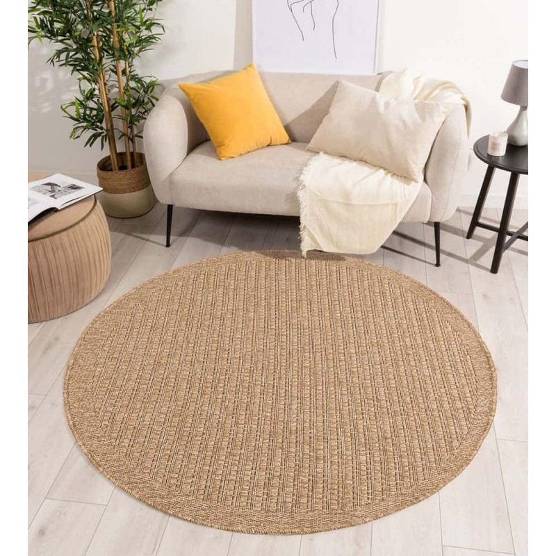 tapis exterieur design nazar rugs rond_naturel_beige_02