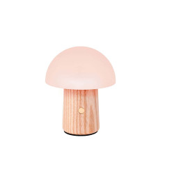 lampe champignon tactile bois gingko 020 