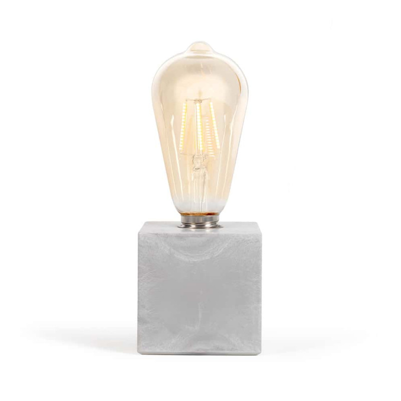 Lampe ampoule sans fil effet béton Livoo Objectif Tendance