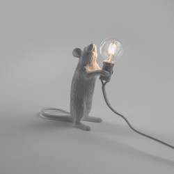 Lampe souris blanche MOUSE - 3 positions - SELETTI