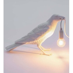 Bird lampe noir / blanc - SELETTI (3 positions : Waiting - Playing- Looking)
