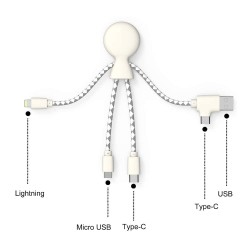 MR BIO : Câble de charge multi-connecteurs biodégradable - XOOPAR