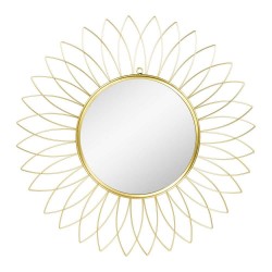 Miroir fleur doré - LA CHAISE LONGUE