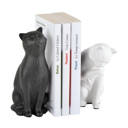 Serre-livres chats - LA CHAISE LONGUE