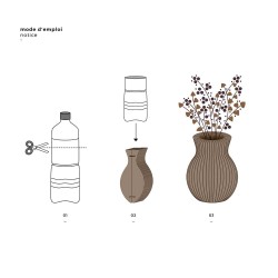 Vases en carton recyclé - TOUT SIMPLEMENT